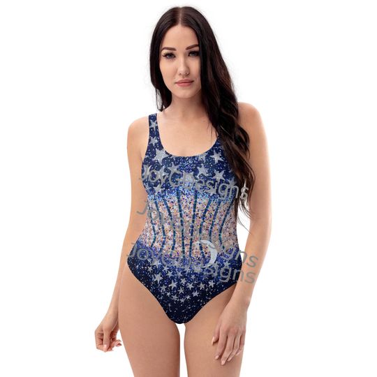 Discover New Taylor inspired midnights concert outfit, stars and moon, One-Piece Swimsuit