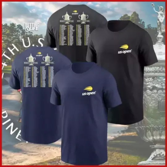Discover US Open 2024 Past Champions T-Shirt All Size For Fans