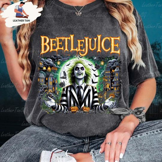 Discover Never Trust The Living Shirt, The Juice Is Loose, Tim Burton Inspired, Beetlejuice Comfort Colors, Gildan Beetlejuice Shirt,Beetlejuice 2024