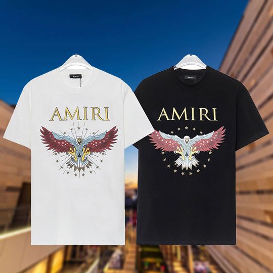 Discover Amiri T-shirt, AMIRI Beach Shirt,Retro Street Sports Casual T-shirt