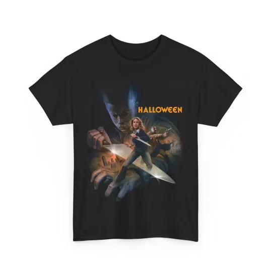 Halloween 1978 Movie Michael Myers T shirt Unisex Heavy Cotton Tee