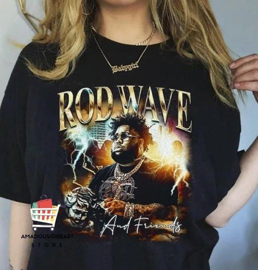 Discover Rod Wave Shirt, Rod Wave Last Lap Tour 2024 Shirt, Rod Wave Rapper Shirt, Rod Wave Fan Shirt, Nostalgia Album Shirt