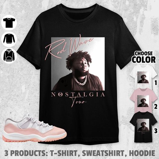 Discover Rd Wave Nostalgia Unisex Color Shirt To Match AJ 11 Low Legend Pink, Shirt In Light Pink To Match Sneaker