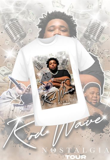 Rod Wave, Rod Wave Nostalgia Custom Shirt, Rod Wave Shirt, Sublimation Shirt, Rod Wave Nostalgia Tour