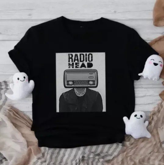 Discover Radiohead Rock Band Vintage Black White Funny Music Love Gifts Unisex T-shirt