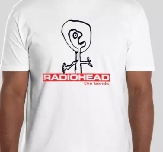 Discover Radiohead T Shirt Radiohead The Bends Album, rock band shirt T shirt
