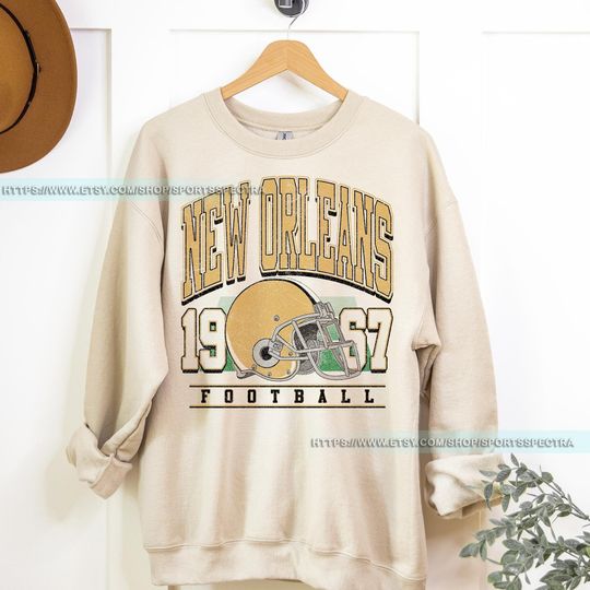 Discover New Orleans Football Vintage Sweatshirt,New Orleans Football Sweatshirt,Retro Saint Football shirt,Sunday Football