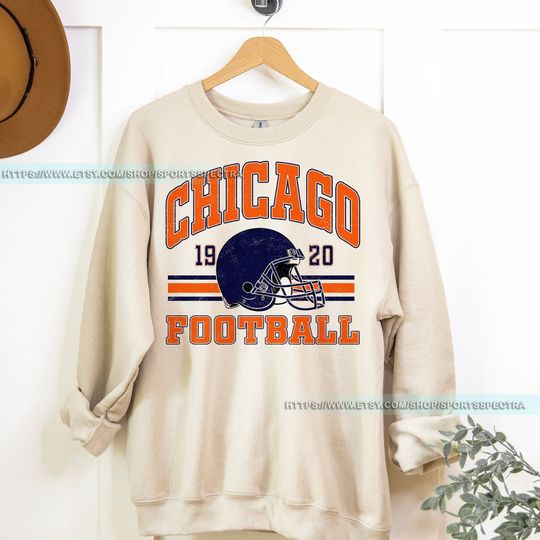 Discover Chicago Football Vintage Sweatshirt,Retro Chicago Bear Football Sweatshirt , Chicago Bear Fan Gift , Sunday Football