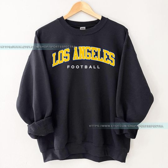 Discover Los Angeles Football Vintage Crewneck Sweatshirt, Game Day Pullover, Ram 90s Style Football Crew, Ram Fan Gift