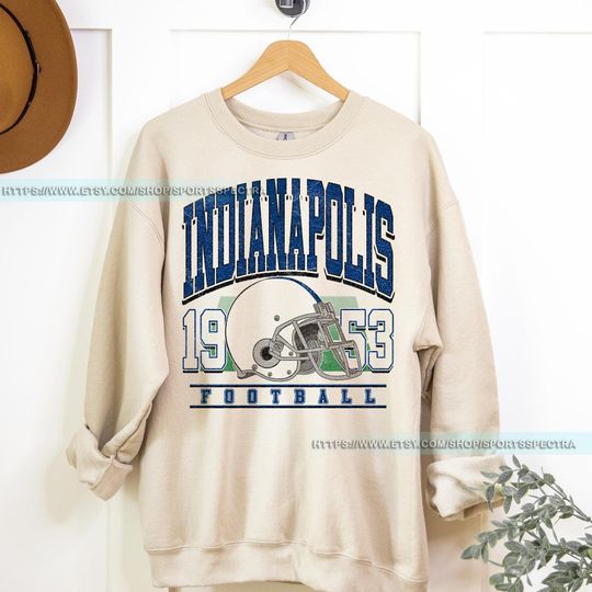 Discover Indianapolis Football Vintage Sweatshirt,Indianapolis Colt Football Shirt, Retro Indianapolis Football Colt Fan Gift