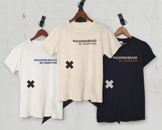 Radiohead Ok Computer Shirt, Summer Music Streetwear Shirt.