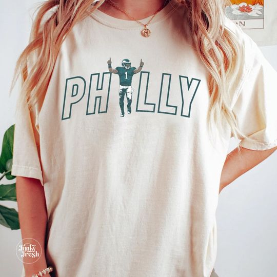 Discover Jalen Hurts Philly Fan Shirt, Trendy Eagles Fan Graphic Shirt, Eagles Football Fan, Eagles Fan Unisex Short Sleeve Tshirt, Game Day Tshirt