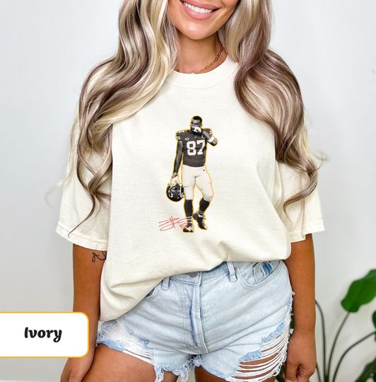 Discover Comfort Colors Travis Kelce T-Shirt, Chiefs Shirt, Chiefs, Travis Kelce, Unisex Garment-Dyed T-shirt