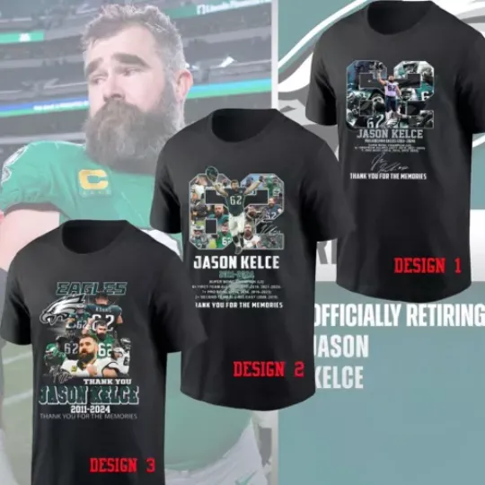 Discover HOT!!! Jason Kelce Eagles 13 Seasons Thank You T-shirt