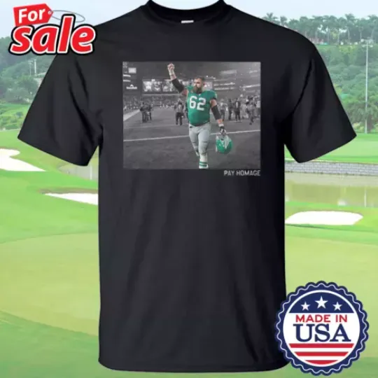 Discover Vintage Jason Kelce Pay Homage T-Shirt, Jason Kelce Retirement Tee Gift Unisex
