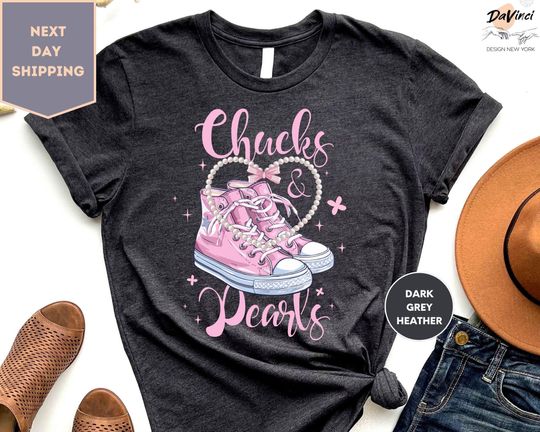 Chucks and Pearls Shirt, Kamala Harris Shirt, Madam President Kamala Harris Shirt, Kamala Shirt, Chucks And Pearls