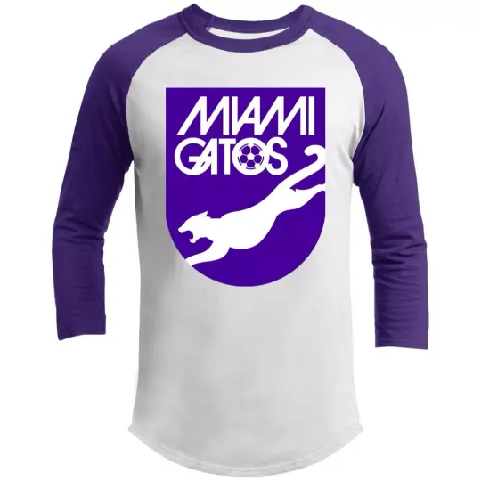 Miami Gatos Raglan Shirt Franchise NASL Soccer