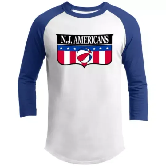 New Jersey Americans Raglan Shirt Franchise ABA Basketball