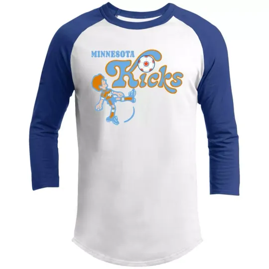Minnesota Kicks Raglan Shirt Franchise NASL Soccer