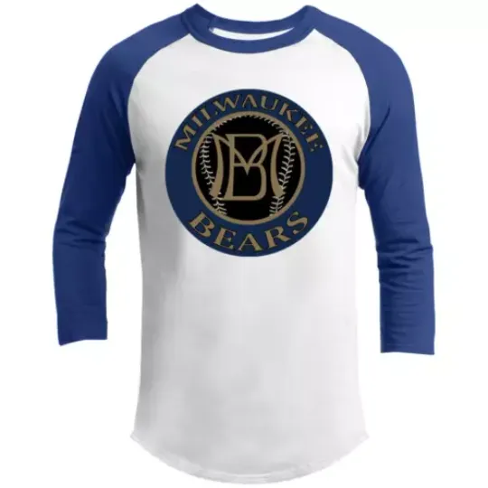 Milwaukee Bears Raglan Shirt Franchise Negro League Baseball