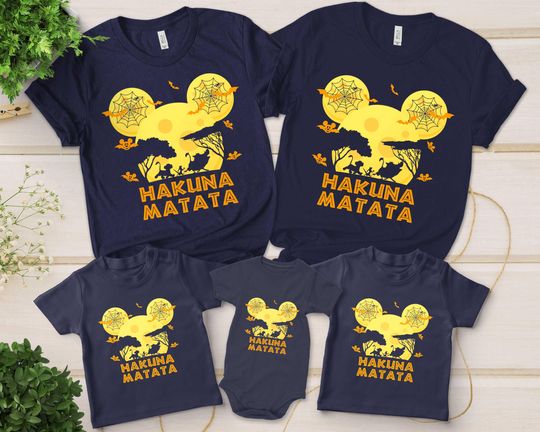 Hakuna Matata Lion King Disney Halloween shirt, Animal Kingdom Halloween shirt, Simba Halloween shirt,Halloween group/family matching