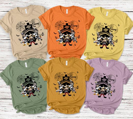 Disney Cruise Halloween Family Shirt, Disney Cruise Shirt, Disney Halloween On The High Seas 2023 Shirt, Family Cruise Matching Shirt