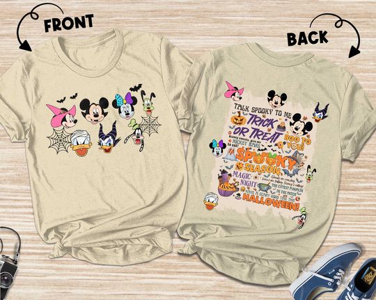 Disney Mouse halloween party shirt, Most Magical Place shirt, Fall Mouse shirt, Halloween Spooky shirt, Family shirt, spiderweb shirt