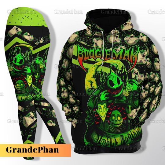Horror Oogie Boogie Hoodie Legging, Halloween 3D All Over Print Tee, Disney Halloween Outfit, Boogieman Hoodie, Trick Or Treat Shirt