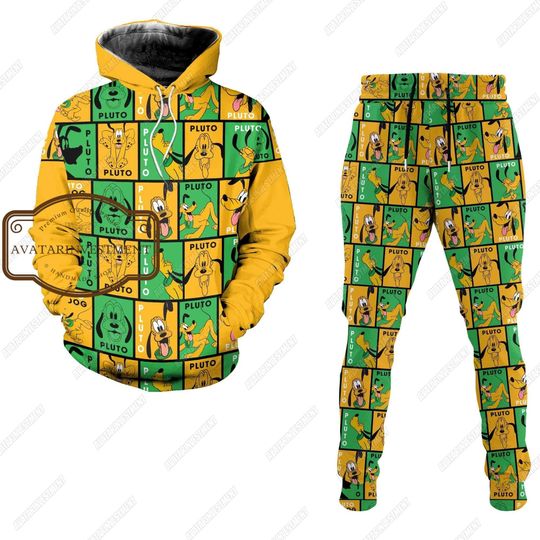 Disney Pluto Hoodie, Disney Pluto Joggers, Disney Hoodie, Pluto Hoodie, Disneyland Vacation Gift, Pluto Dog Hoodie, Disney Pluto Gift