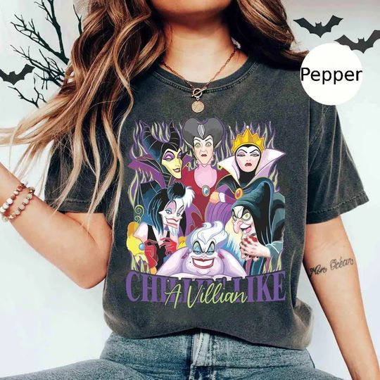 Disney Villians Halloween Shirt, Chillin Like A Villian Shirt, Disney Villains Characters Shirt