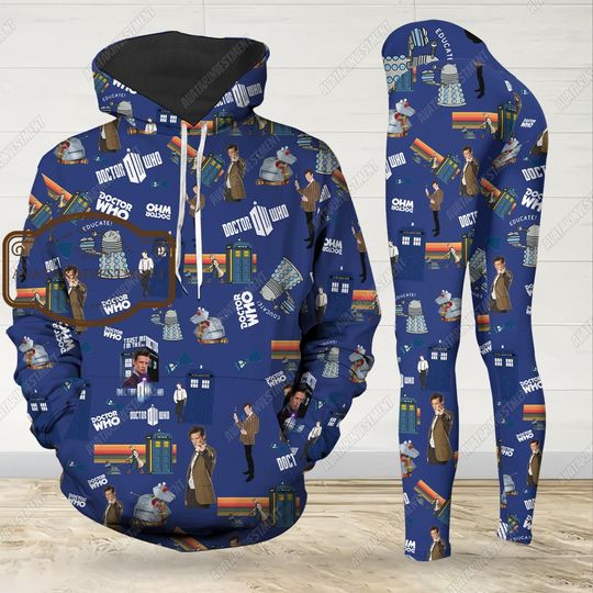 Doctor Who Hoodie, Doctor Who Legging, Police Box Starry Night Hoodie, Doctor Who Gift, Dr Who Hoodie, Dr Who Legging, Unisex Hoodie