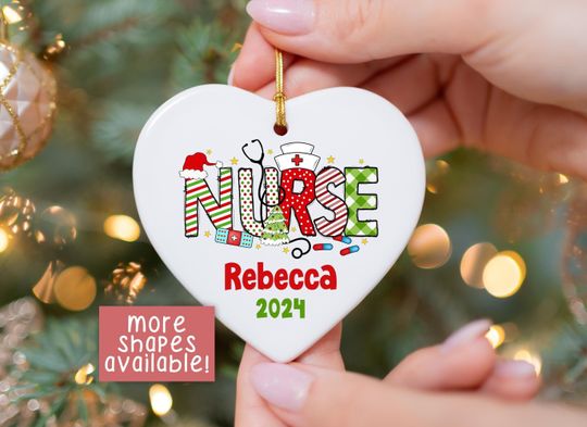 Custom Nurse Ornament Christmas Labor and Delivery Nurse Ornament Nurse Practitioner Keepsake Nicu Nurse Labor and Delivery Nurse Gift Xmas