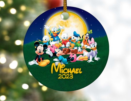 Discover Mickey Clubhouse Ornament, Mickey Christmas Ornament, Christmas Ornament, Personalized Mickey Ornament