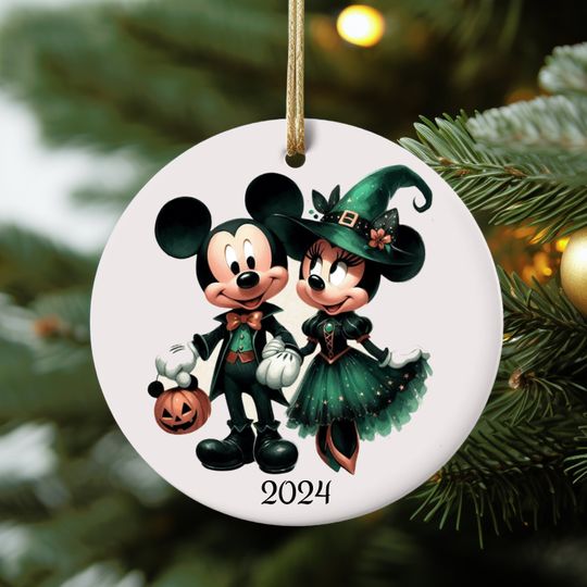 Discover Disney Mickey Minnie Halloween Ornament, Disney Trip Ornament, Halloween Castle Pumpkin Ornament, Mickey Ornament,Disney Halloween Party Cup