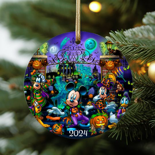 Disney Halloween Mickey Mouse Ornament, Halloween Ornament, Mickey Ornament, Cute Disney Halloween Gifts , Disney Ornament, Halloween party