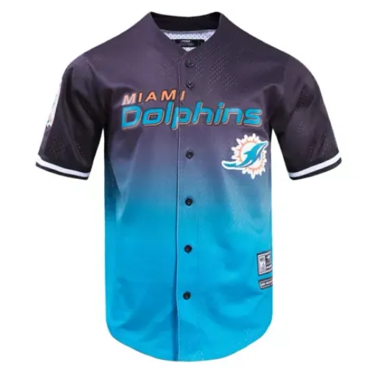 Discover Pro Standard football Miami Dolphins Team Mesh Button Down Men's Jersey