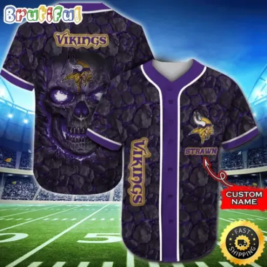 Discover Personalized football Minnesota Vikings Baseball Essential Team Tops