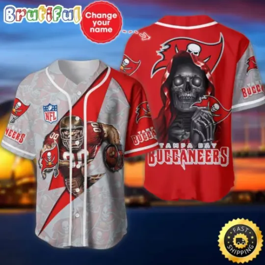 Personalized football Tampa Bay Buccaneers Baseball Stylish Baseball Tops
