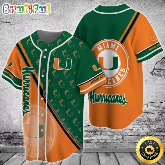 Discover Miami Team Hurricanes 3D AOP Jersey Gift Shirt For Fans