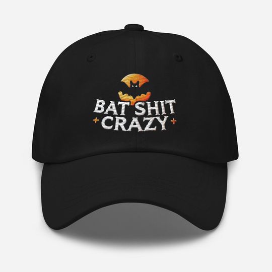 Discover Bat Shit Crazy Halloween Dad Hat: Low-Profile, Adjustable Strap