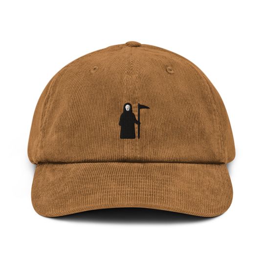 Discover Death Corduroy Hat, Handmade Embroidered Corduroy Dad Cap - Multiple Colors