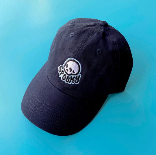Discover SPOOKY SKULL HAT - Spooky Doodle Club Embroidered Halloween Dad Hat