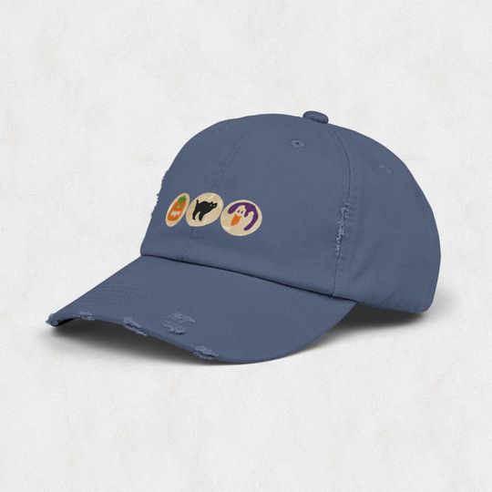 Discover Halloween Cookies Unisex Distressed Dad Hat