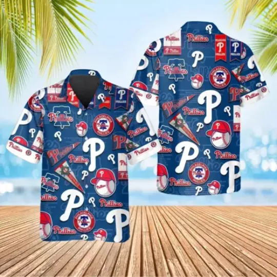 Pattern Logo New Philadelphia Phillies Hawaiian Shirt
