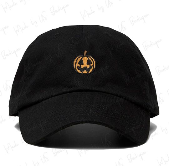 Discover Pumpkin Hat Embroidered Dad Cap | Spooky Gifts | Boo | Halloween Baseball Hats