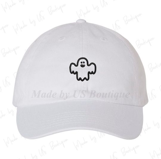 Discover GHOST Hat Embroidered Dad Cap | Spooky Gifts | Boo | Halloween Baseball Hats