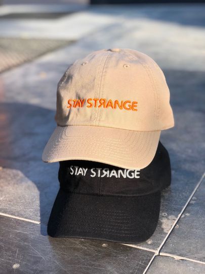 Discover Stay Strange/Live Free - Soft Dad Cap Embroidered