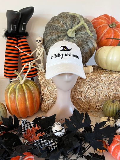 Discover Witchy Women Hat, Fall Hat, Witch Embroidered Hat, Halloween Hat