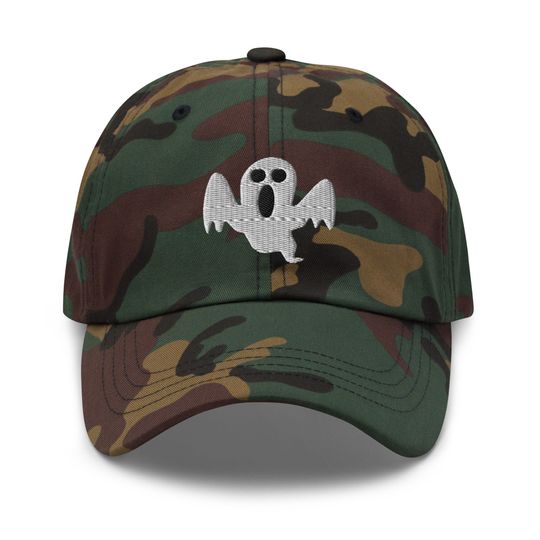 Discover Ghost Baseball Cap, Embroidered Ghost Dad Cap, Halloween Baseball Hat, Cute Ghost Hat