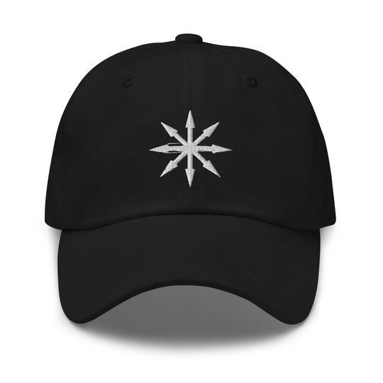 Discover The Symbol of Chaos Embroidered Baseball Cap Dad hat